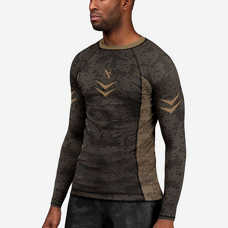 Hayabusa Arrow Ranked LS Rashguard Brown