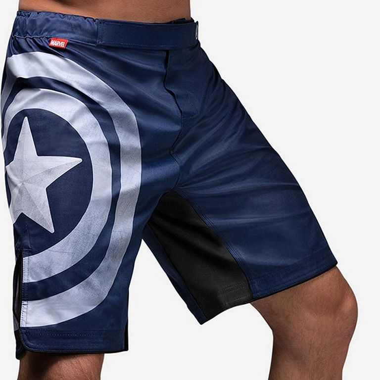 Hayabusa Captain America MMA Fight Shorts Blue