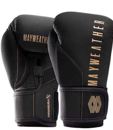 Hayabusa Mayweather Champ Boxing Gloves Black-Gold