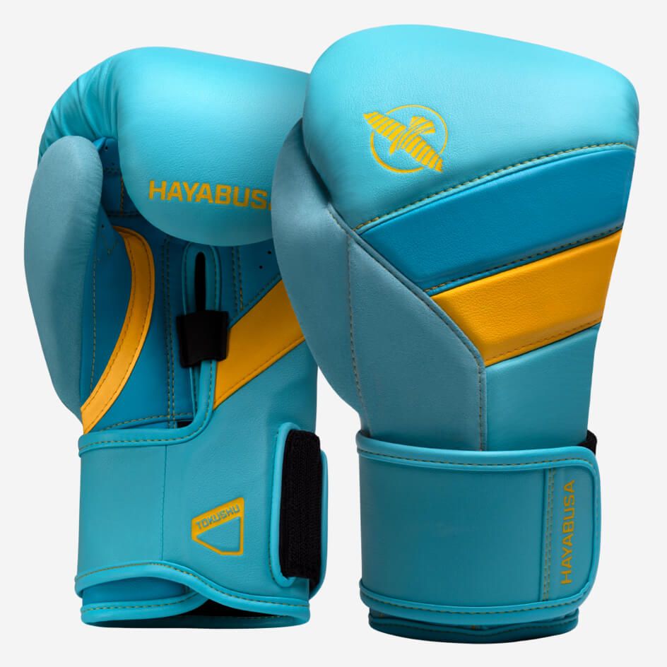 Hayabusa T3 Boxing Gloves Navy Blue-Yellow