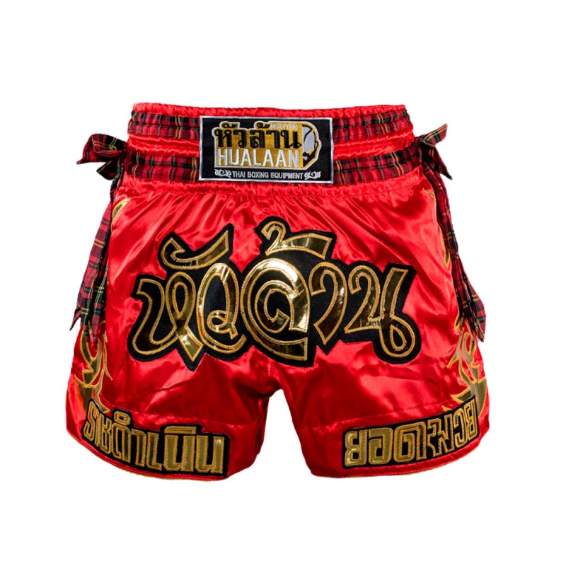 HuaLaan Pakama Muay Thai Shorts Red
