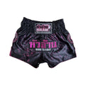 HuaLaan Born To Fight Muay Thai Shorts Pink-Black