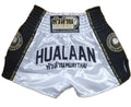 HuaLaan Retro Muay Thai Shorts White-Black