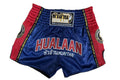 HuaLaan Retro Muay Thai Shorts Navy Blue-Red