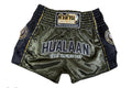 HuaLaan Retro Muay Thai Shorts Green-Black