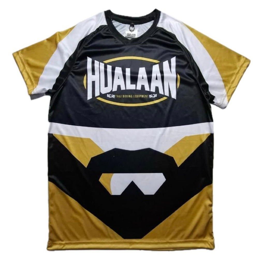 HuaLaan Dry Tech Thai T- Shirt Black-Yellow