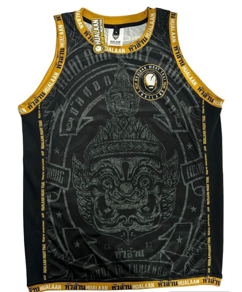 HuaLaan Hanuman T-shirt Black-Gold
