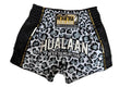 HuaLaan Leopard Muay Thai Shorts Black-White
