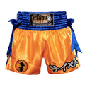 HuaLaan Ball Muay Thai Shorts Orange-Blue