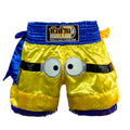 HuaLaan Banana Muay Thai Shorts Yellow-Blue