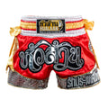 HuaLaan Cristal Muay Thai Shorts Red-White