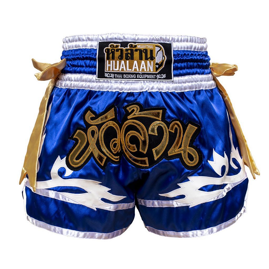 HuaLaan Division Muay Thai Shorts Blue-White