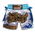HuaLaan Storm Muay Thai Shorts White-Blue