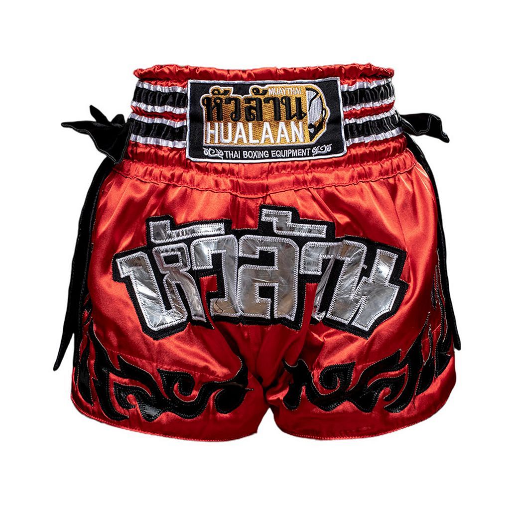 HuaLaan Thailand Muay Thai Shorts Red-Black