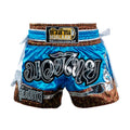 HuaLaan Tradicional Muay Thai Shorts Light Blue-White