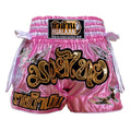 HuaLaan Pinket Muay Thai Shorts Pink-White
