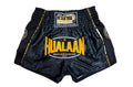 HuaLaan Strong Heart Muay Thai Shorts Black-Yellow
