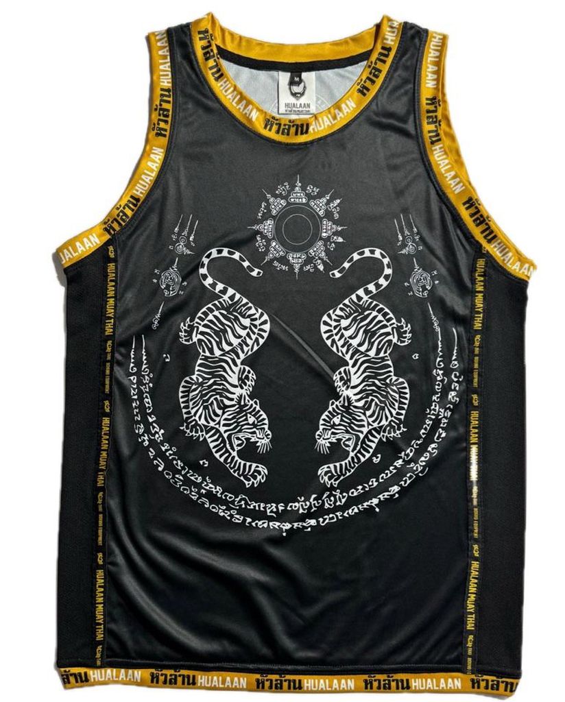 HuaLaan Tech T-shirt Tiger Black-White