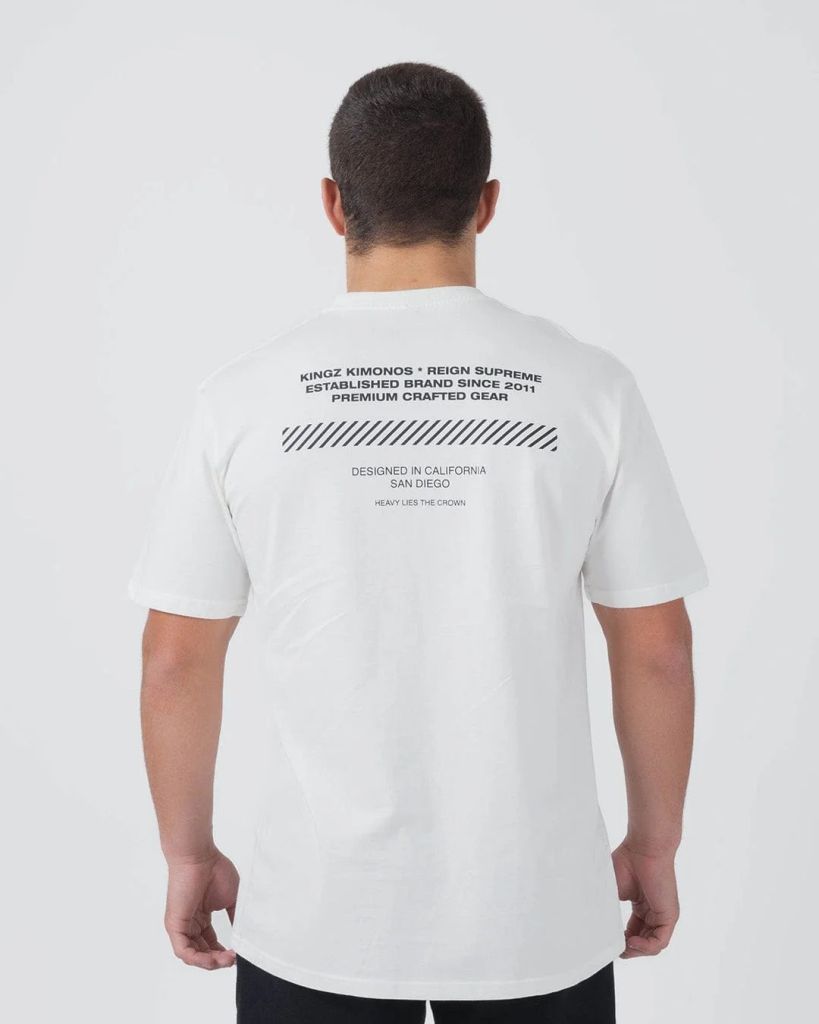 Kingz Slant Bar Tee White
