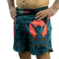 KOARENA Be Cool Ready To Roll MMA Fight Shorts Grey-Red