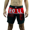 KOARENA Big Roll MMA Fight Shorts Black-Red
