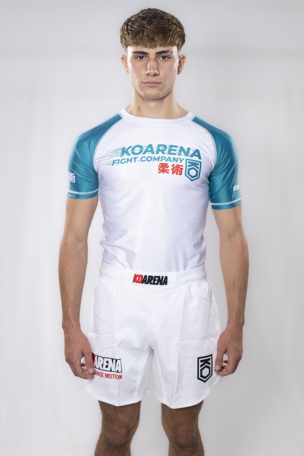 KOARENA Fast SS Rashguard White-Green