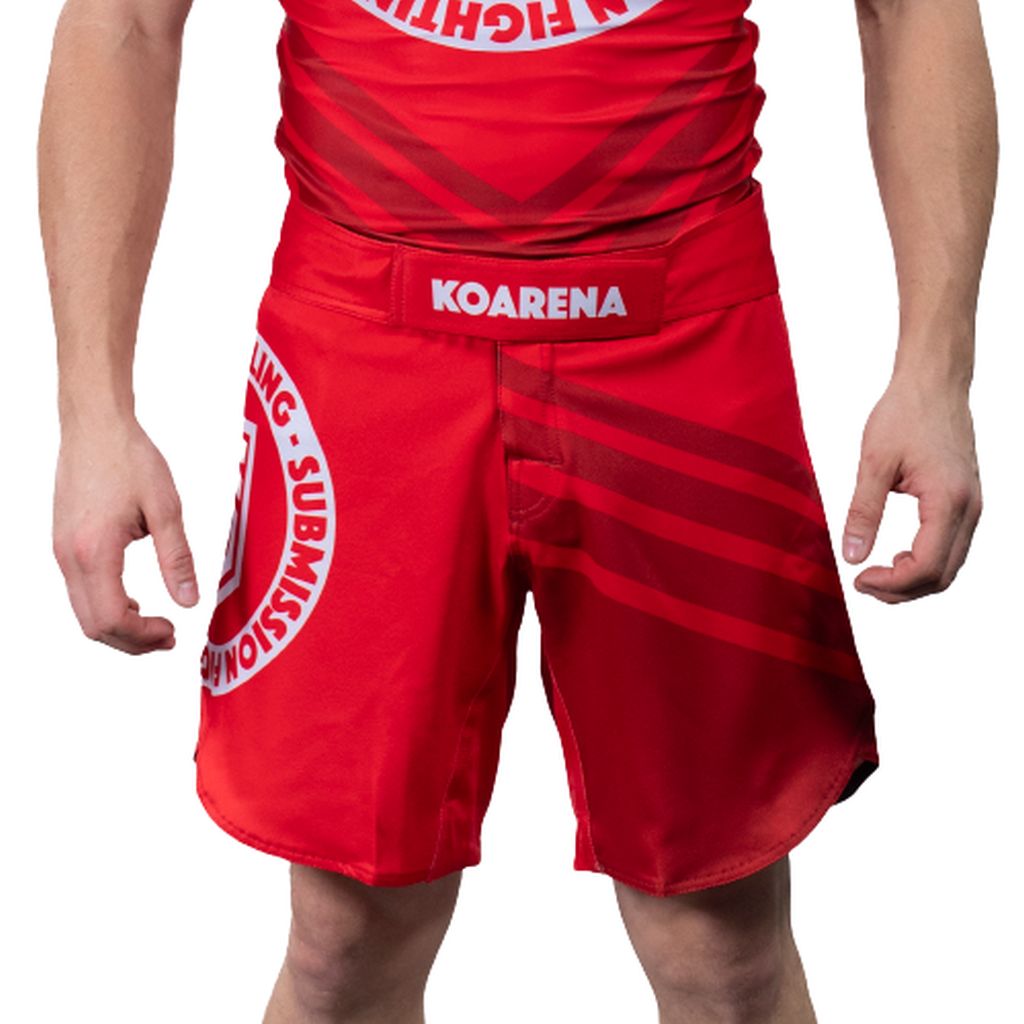 KOARENA Grappling MMA Fight Shorts Red