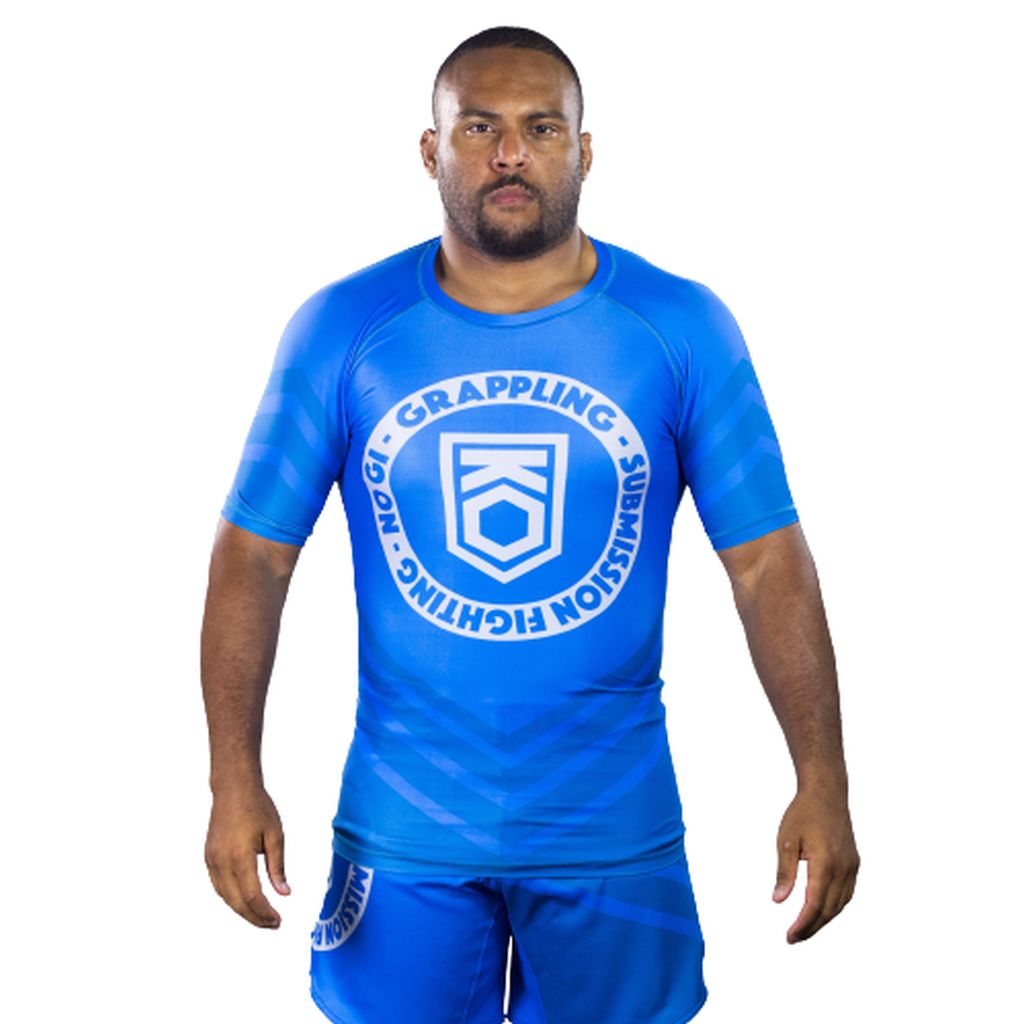 KOARENA Grappling SS Rashguard Blue