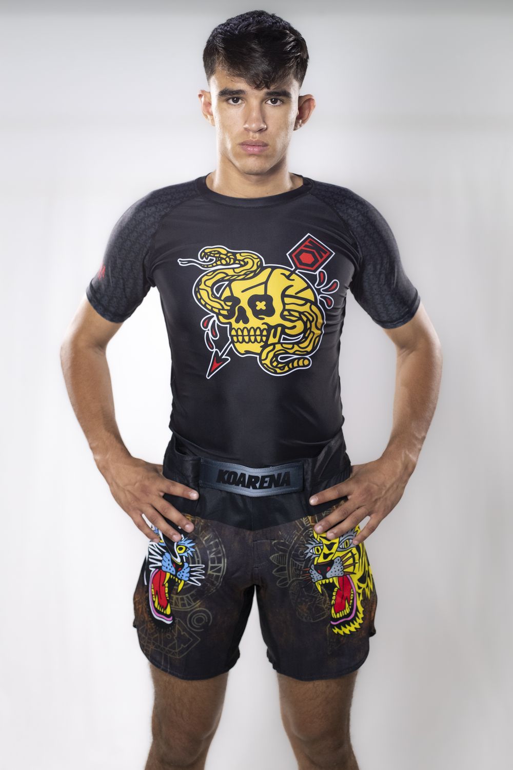 KOARENA Love Fight SS Rashguard Black