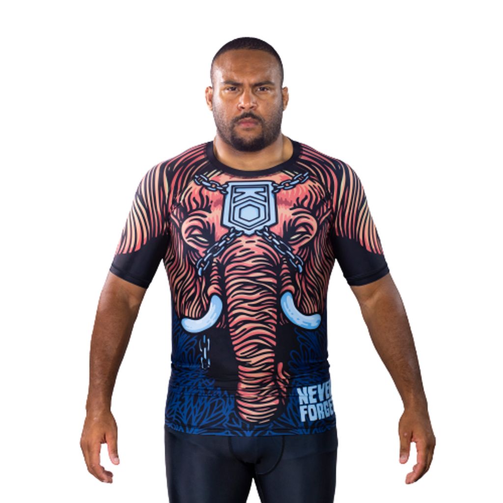 KOARENA Never Forget SS Rashguard Brown