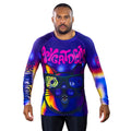 KOARENA Psycatdelic LS Rashguard Purple-Multicolored