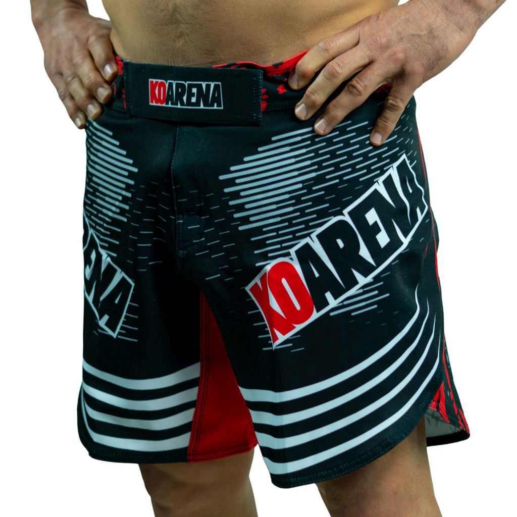 KOARENA Utopia MMA Fight Shorts Black-Red