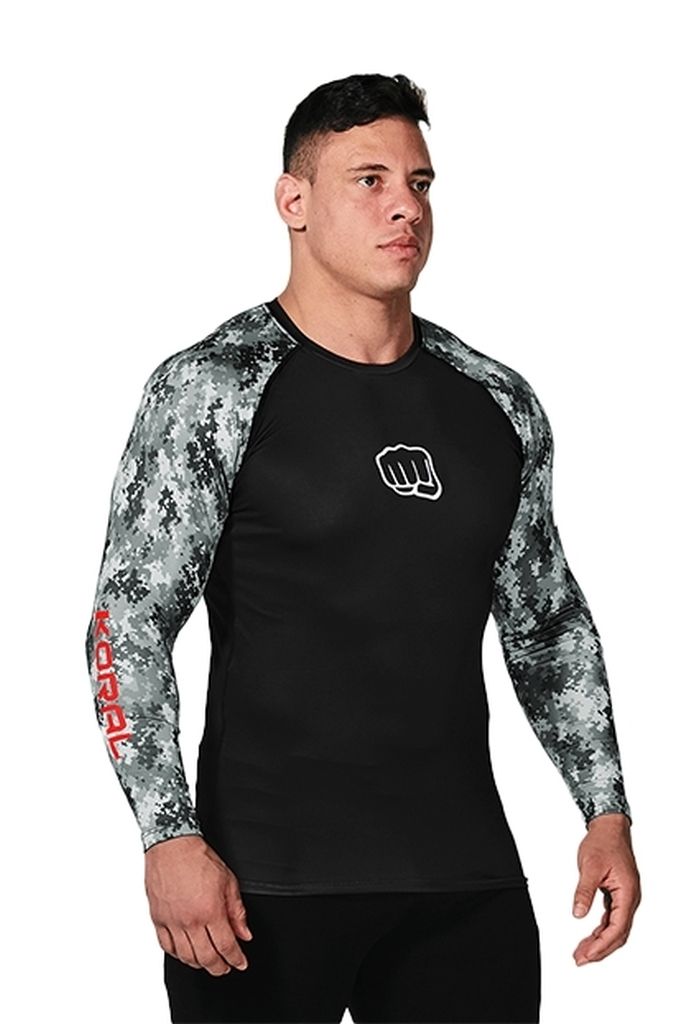 Koral Military LS Rashguard Camo-Grey