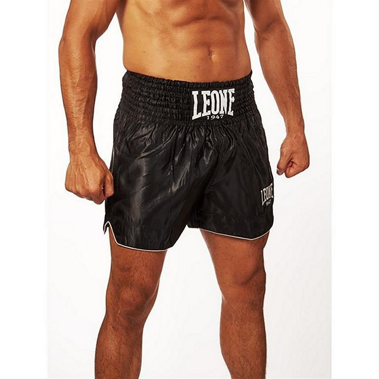 Leone 1947 Basic Muay Thai Shorts Black-Gold