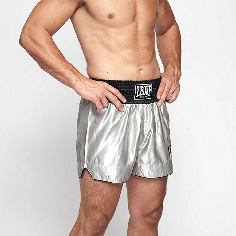 Leone 1947 Basic Muay Thai Shorts Black-Gold