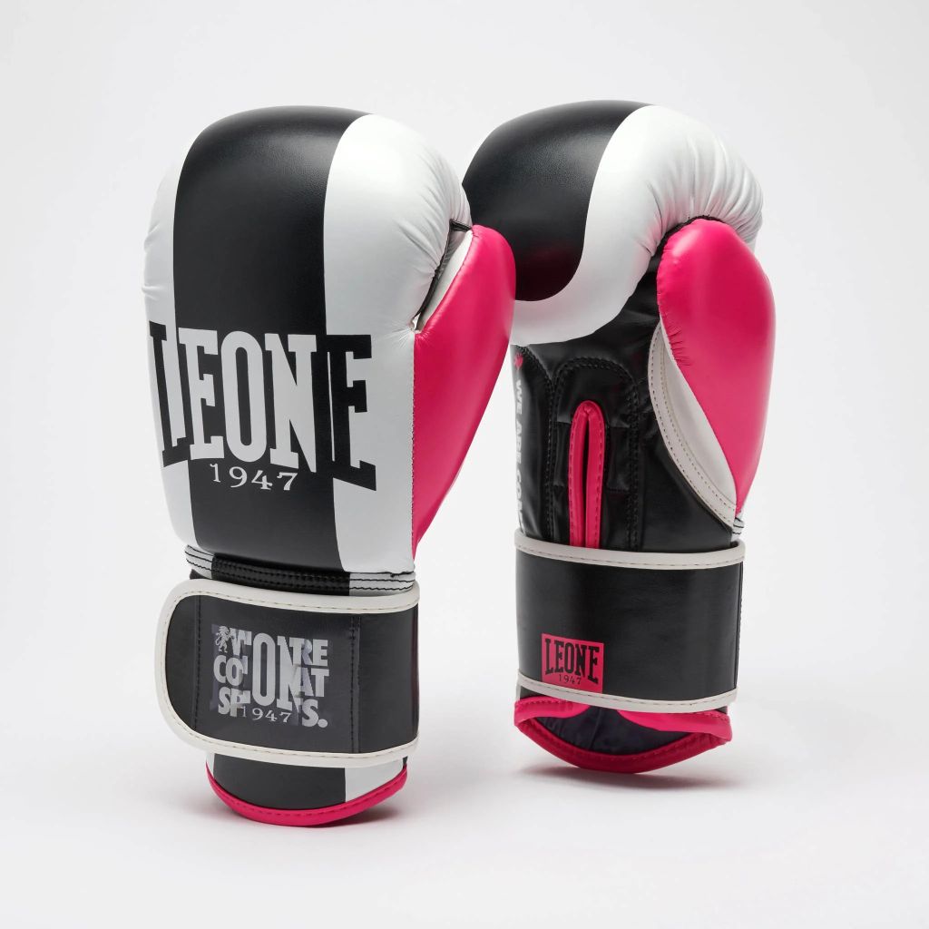 Leone 1947 Color Block Boxing Gloves Black-Pink