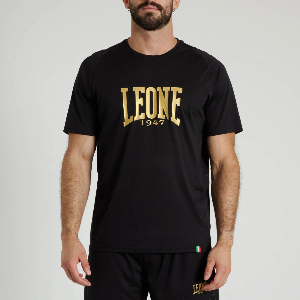 Leone 1947 DNA Big Logo Tshirt Black-Gold