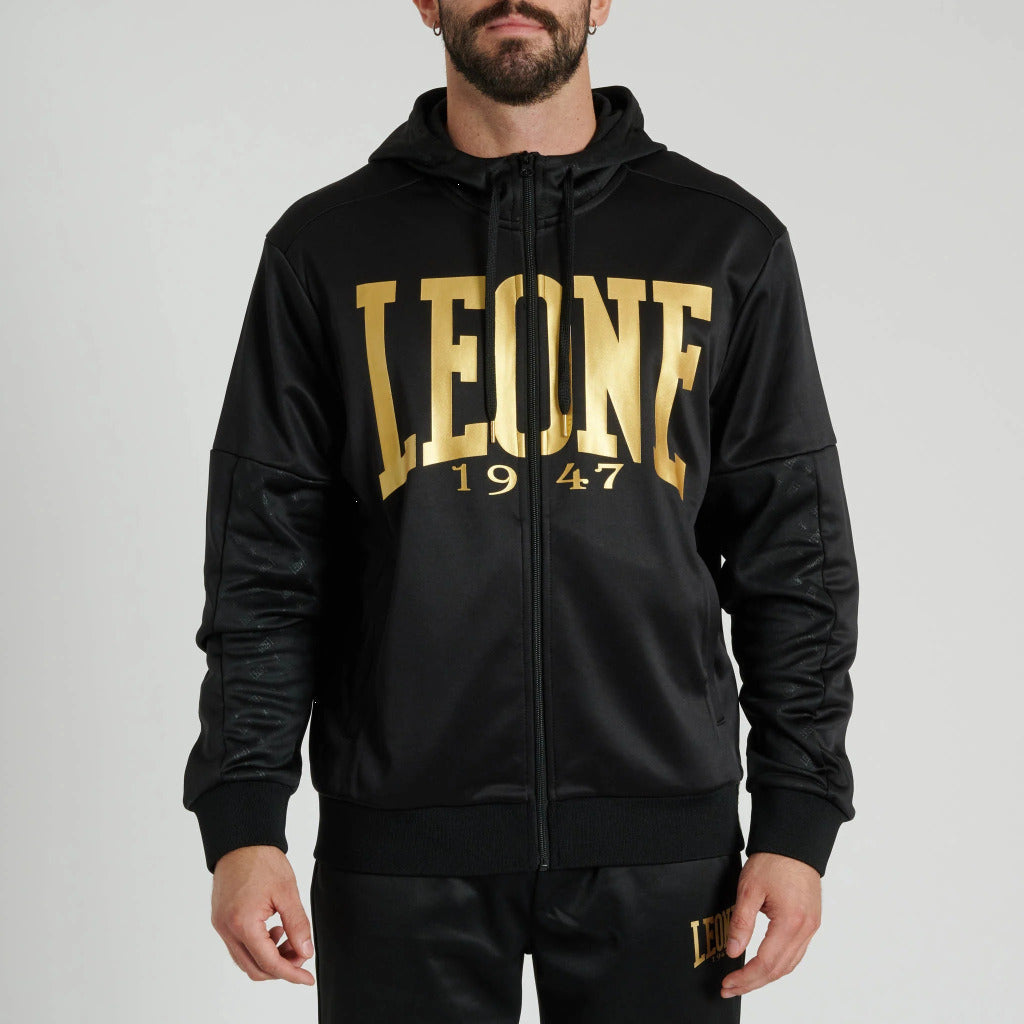 Leone 1947 DNA Zipped Hoodie Black-Gold
