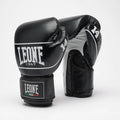 Leone 1947 GN057 Velcro Shock Pro Boxing Gloves Black-White