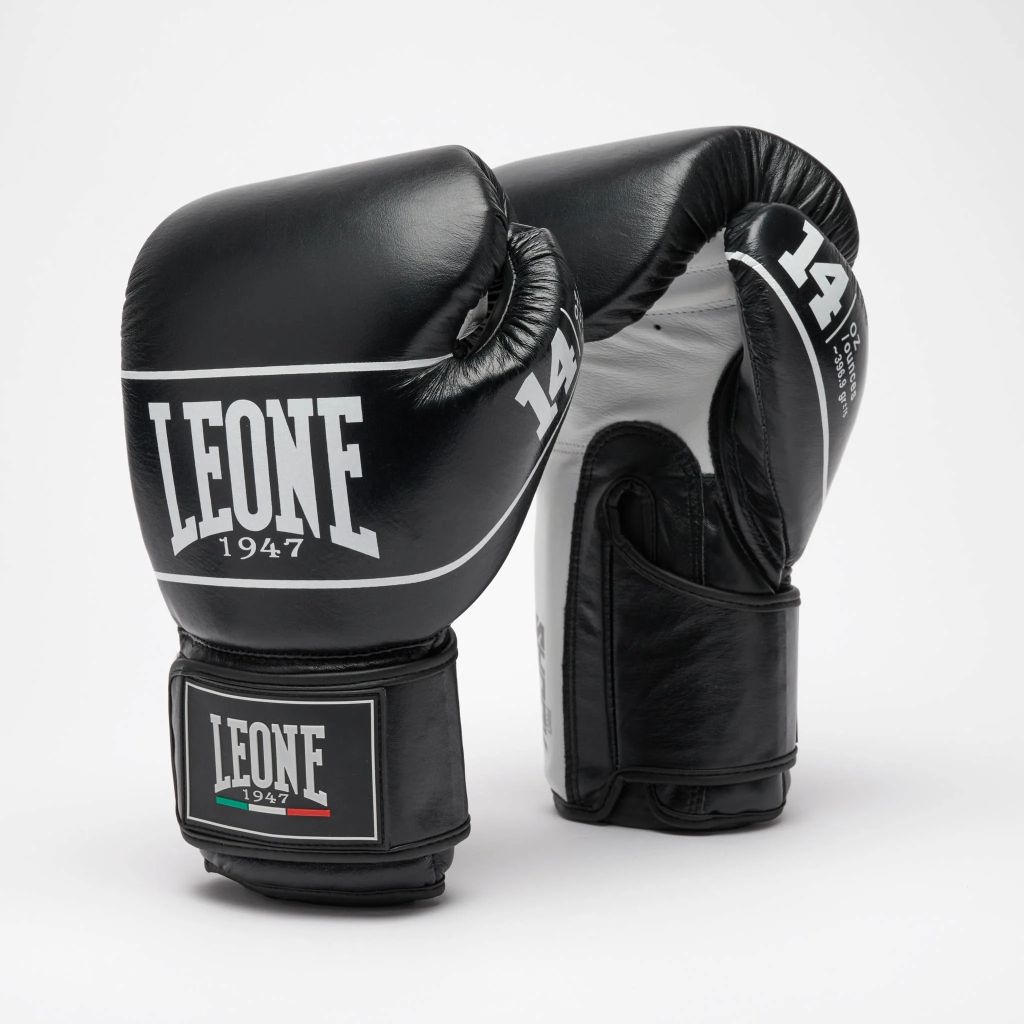 Leone 1947 GN057 Velcro Shock Pro Boxing Gloves Blue-Black