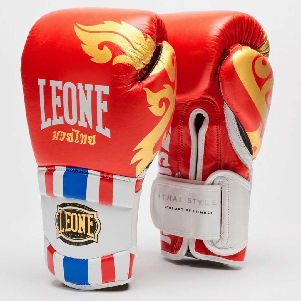 Leone 1947 Thai Style GN114 Boxing Gloves Red