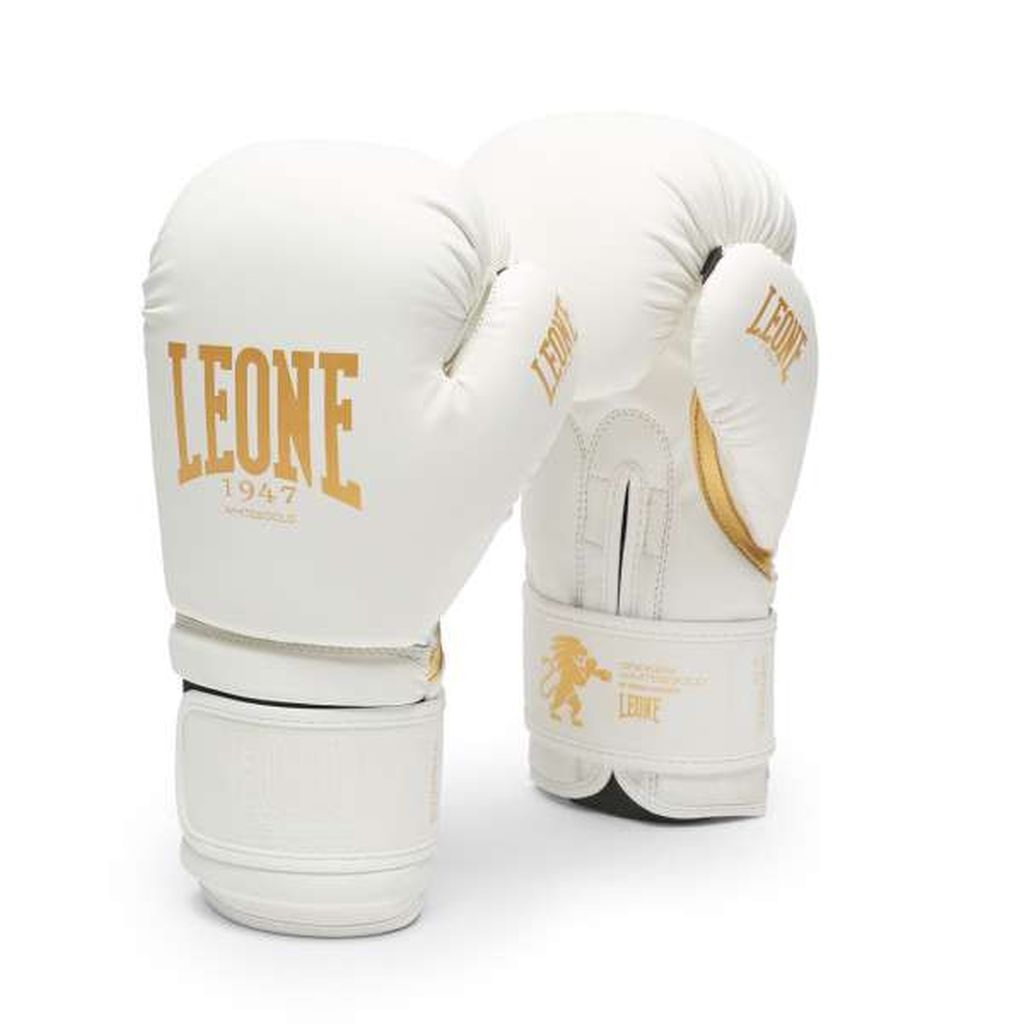 Leone 1947 GN059D Boxing Gloves White-Gold