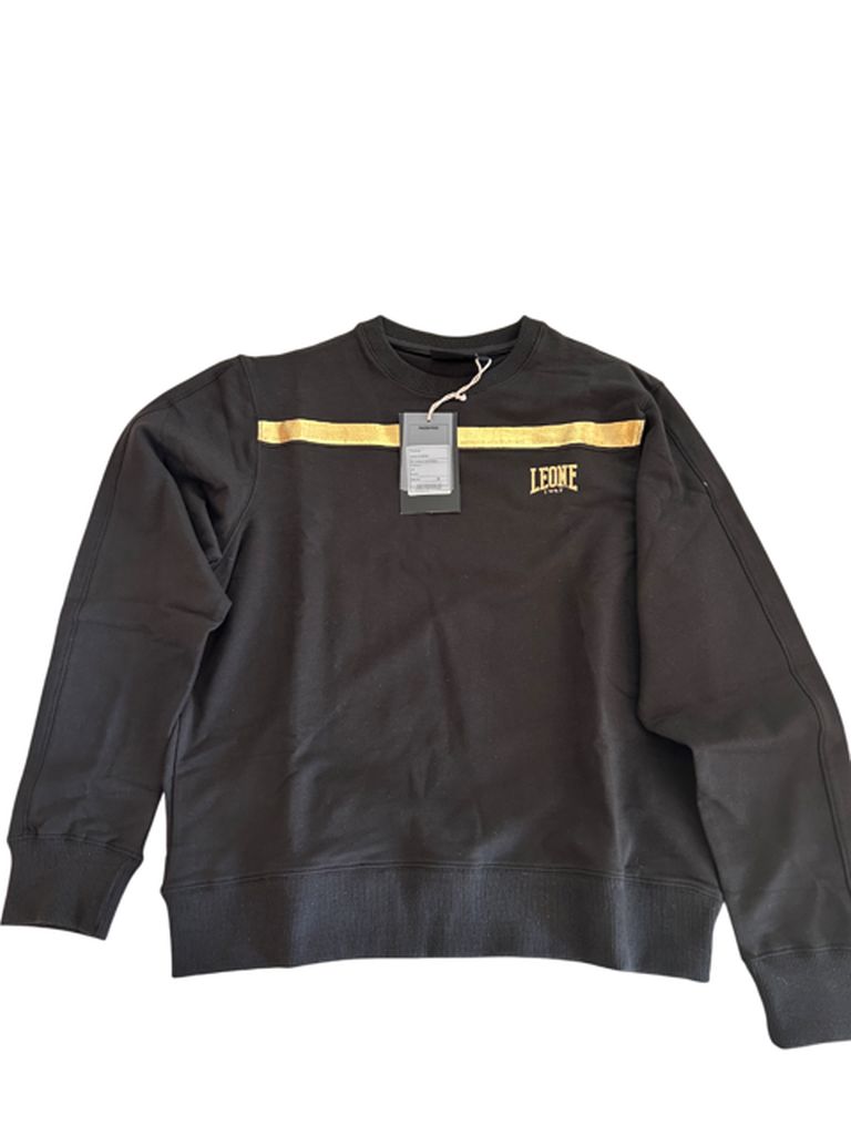 Leone 1947 Man Crewnwck Gold Edition Black-Gold