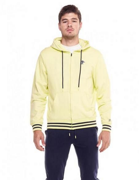Leone 1947 Man Track Suits Smal Logo Fluo Yellow-Navy Blue