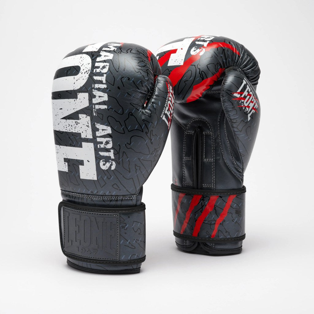 Leone 1947 Primal Instinct Boxing Gloves Black-Red