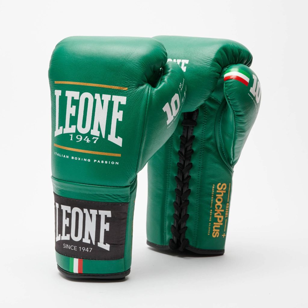 Leone 1947 GN102L Shock Plus Lace Up Boxing Gloves Blue