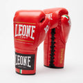 Leone 1947 GN102L Shock Plus Lace Up Boxing Gloves Red