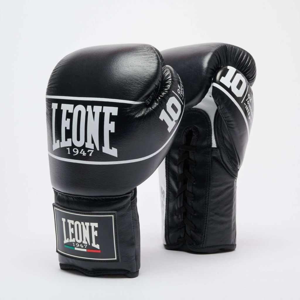 Leone 1947 GN057L Shock Pro Lace Up Boxing Gloves Red