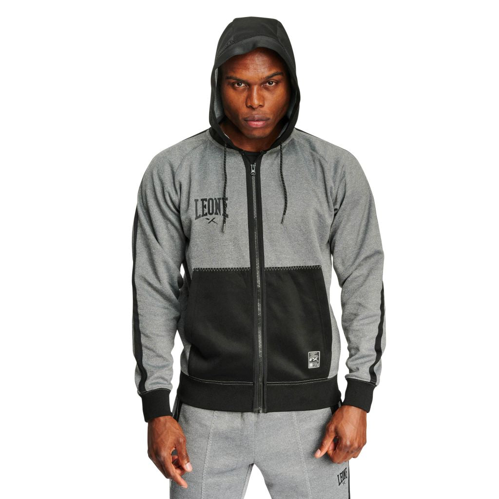 Leone 1947 Sudadera Con Capucha MELANGE ABX611 Grey