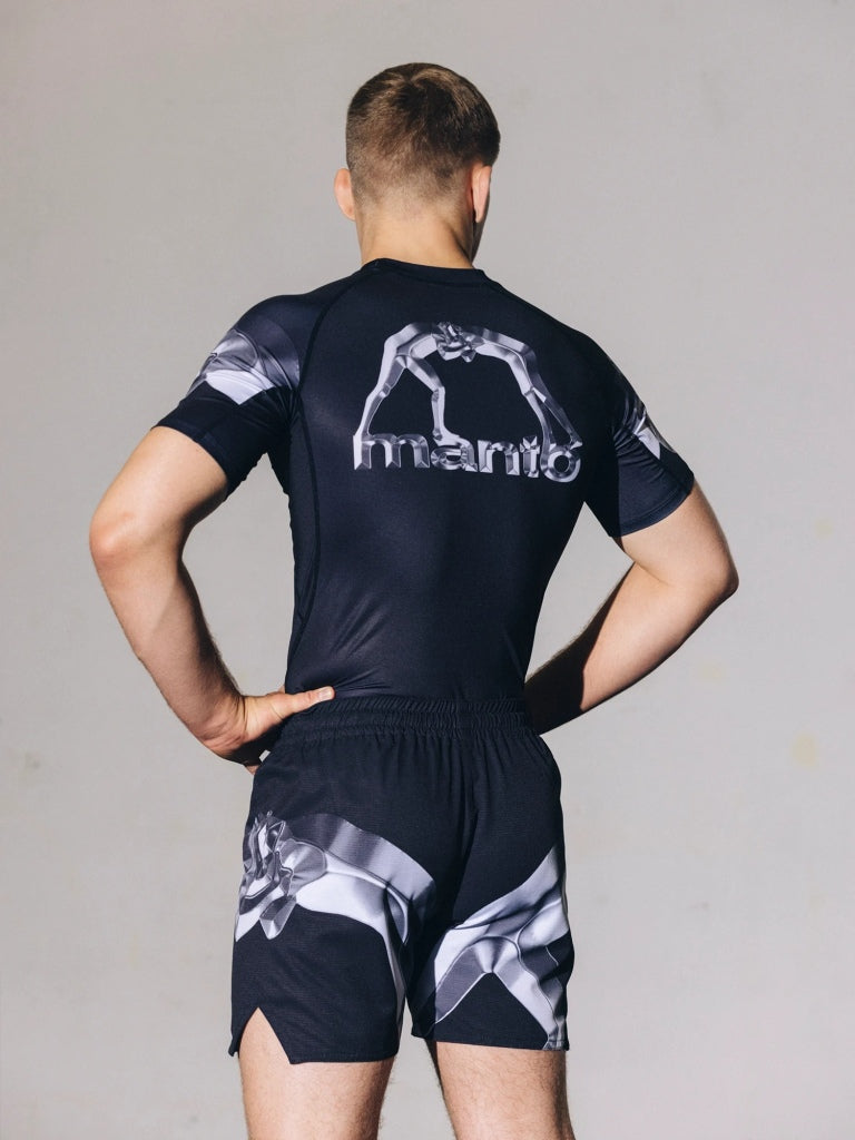 Manto Metal SS Rashguard Black-Grey